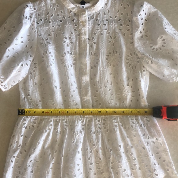 J. Crew white cotton eyelet dress. Size 6. - Picture 12 of 16